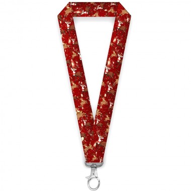 Lanyard personalizat Craciun reni